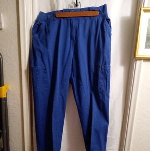 Blue denim cargo pants - ladies